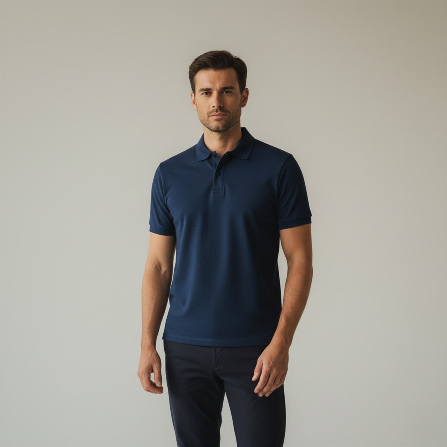 Chomba ZELVOR Essential Piqué – Azul Petróleo.