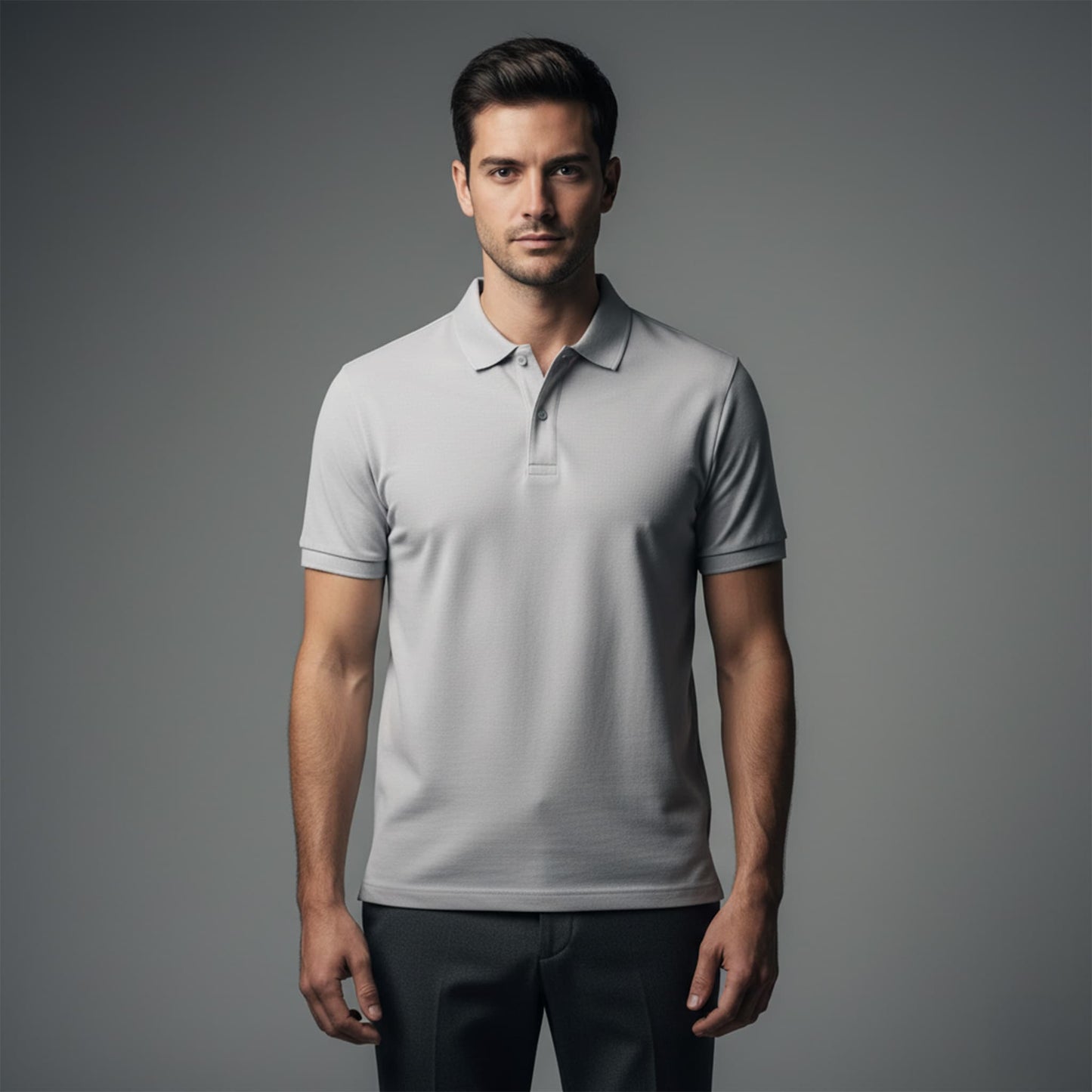 Chomba ZELVOR Essential Piqué – Gris Perla