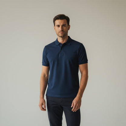 Chomba ZELVOR Essential Piqué – Azul Petróleo.