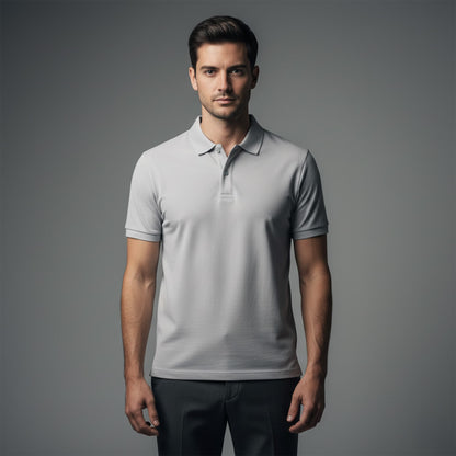 Chomba ZELVOR Essential Piqué – Gris Perla