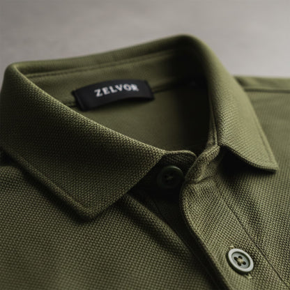Chomba ZELVOR Essential Piqué – Verde Oliva
