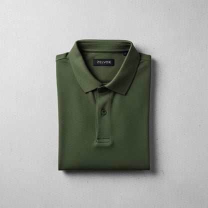 Chomba ZELVOR Essential Piqué – Verde Oliva