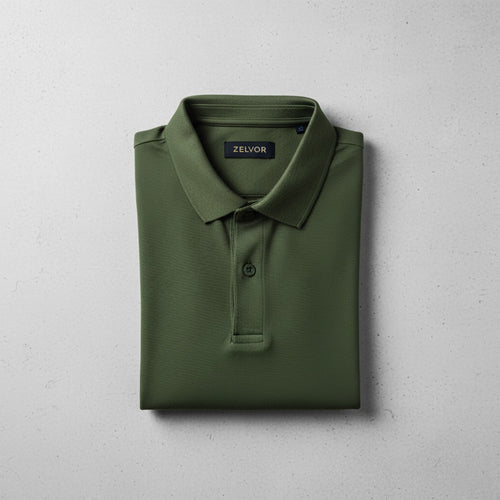 Chomba ZELVOR Essential Piqué – Verde Oliva